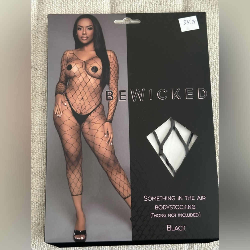 Bewicked Black Fishnet Bodystocking